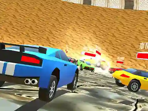 Mäng Low Poly Smash Cars Internetis