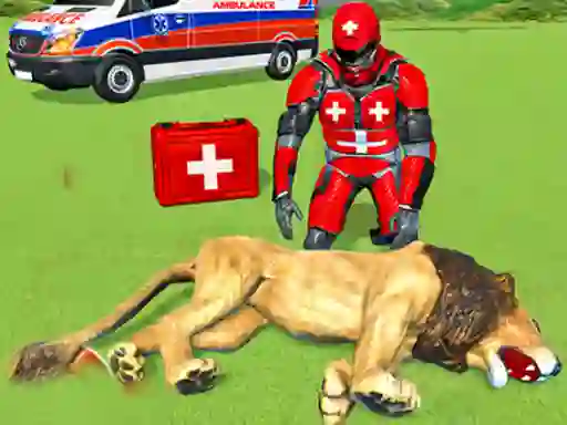 Mäng Animal Rescue Robot Hero Internetis