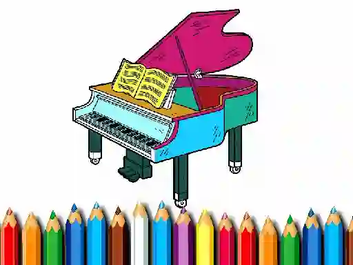 Mäng Back To School: Piano Coloring Book Internetis