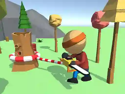Mäng Wood Man Cutter Internetis