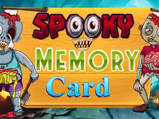 Mäng Spooky Memory Card Internetis