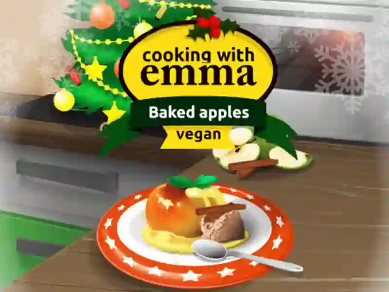 Mäng Cooking with Emma Baked Apples vegan Internetis