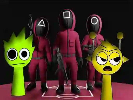 Mäng Squid Game Sprunki FNF Battle Internetis