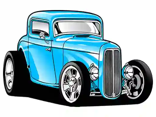 Mäng Hot Rod Coloring Internetis