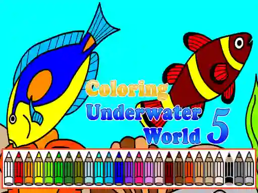 Mäng Coloring Underwater World 5 Internetis