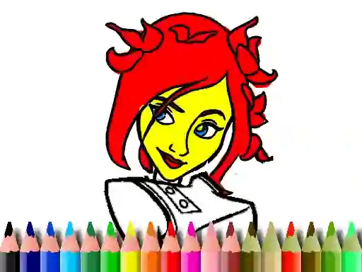Mäng Back To School: Cute Girl Coloring Internetis