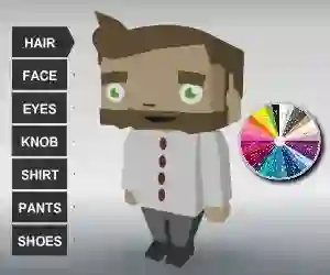 Mäng Coloring Bloxy Boy Internetis