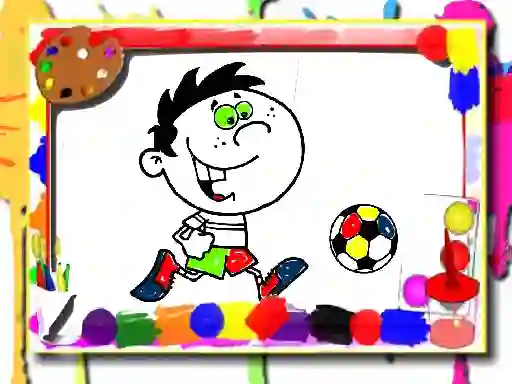 Mäng Football Coloring Time Internetis