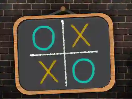 Mäng Tic Tac Toe blackboard Internetis