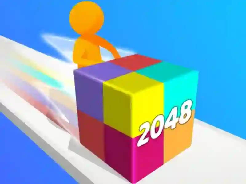 Mäng Geometry Stack 2048 Run Internetis