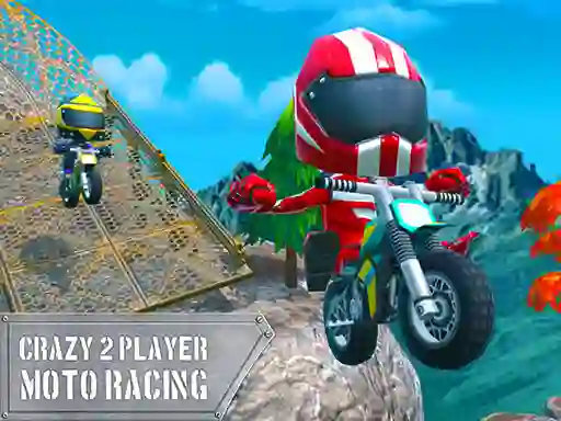 Mäng Crazy 2 Player Moto Racing Internetis