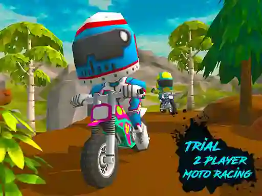Mäng Trial 2 Player Moto Racing Internetis