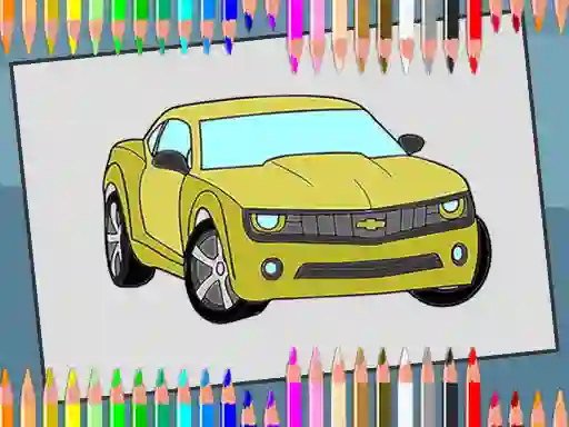 Mäng American Cars Coloring Book Internetis