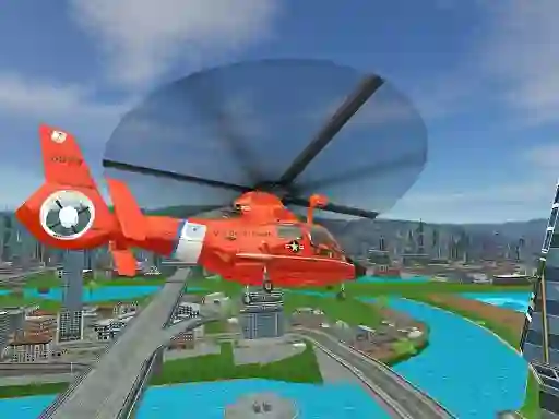 Mäng 911 Rescue Helicopter Simulation 2020 Internetis