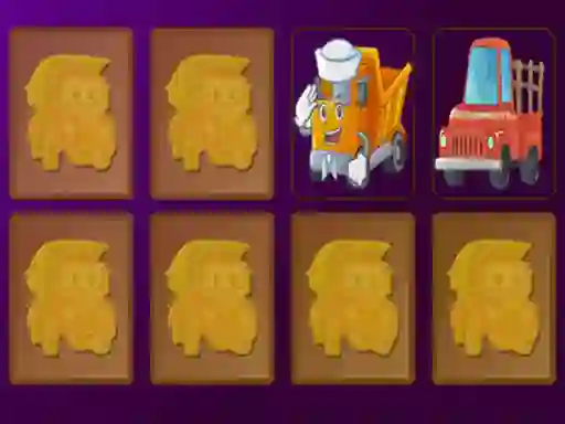 Mäng Cartoon Trucks Memory Internetis
