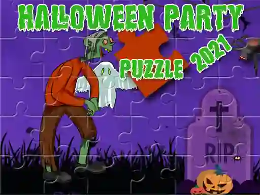 Mäng Halloween Party 2021 Puzzle Internetis
