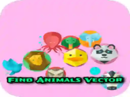 Mäng Find Animals Vector Internetis