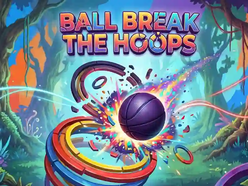 Mäng Ball Break The Hoops Internetis