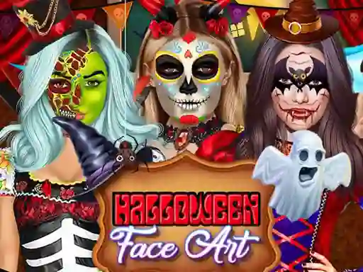 Mäng Kylie Jenner Halloween Face Art Internetis
