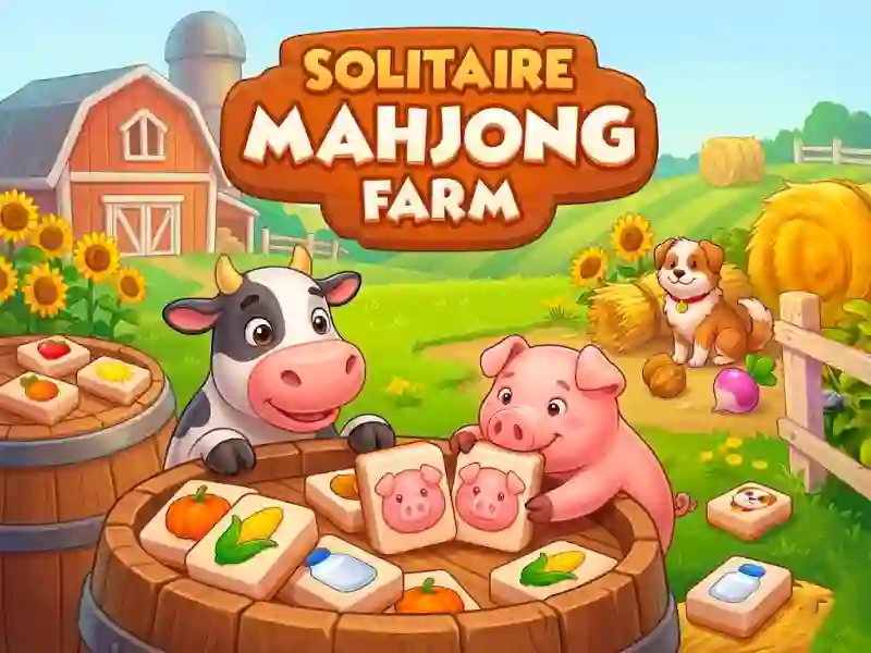 Mäng Solitaire Mahjong Farm Internetis
