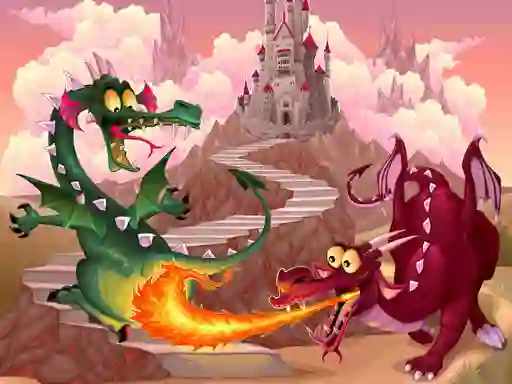 Mäng Fairy Tale Dragons Memory Internetis