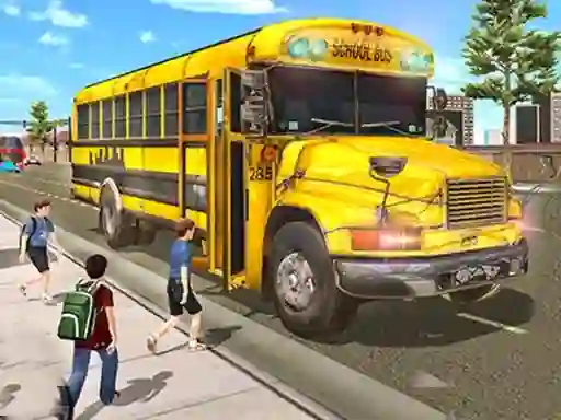 Mäng City School Bus Driving Internetis