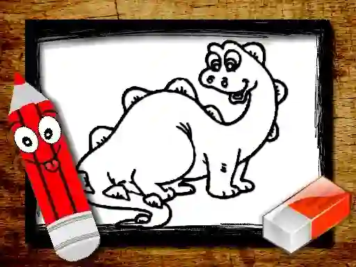 Mäng Back To School: Dinosaur Coloring Book Internetis