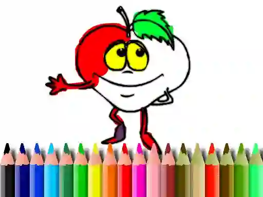 Mäng Back To School: Fruits Coloring Internetis