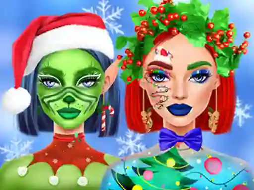 Mäng Ellie Christmas Makeup Internetis