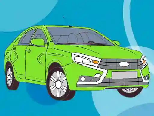Mäng Russian Cars Coloring Book Internetis