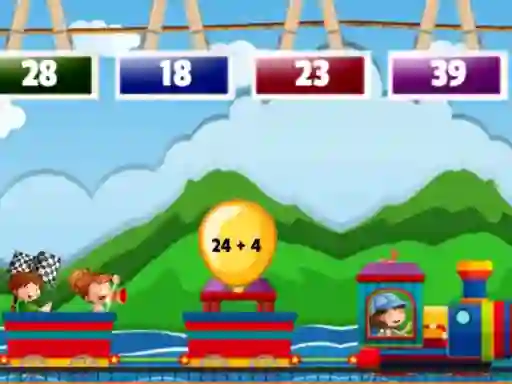 Mäng Math Train Addition Internetis