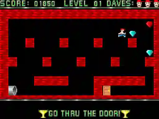 Mäng Dangerous dave Internetis