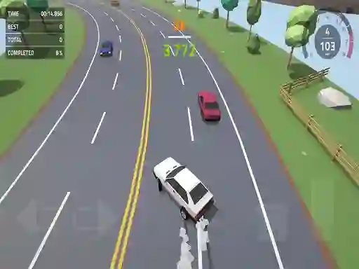 Mäng Polygon Drift: Endless Traffic Racing Internetis
