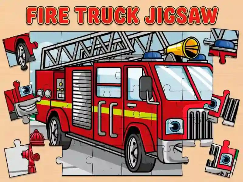 Mäng Fire Truck Jigsaw Internetis