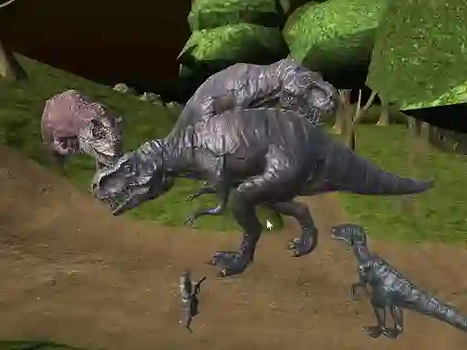 Mäng Mightnight Multiplayer Dinosaur Hunt Internetis