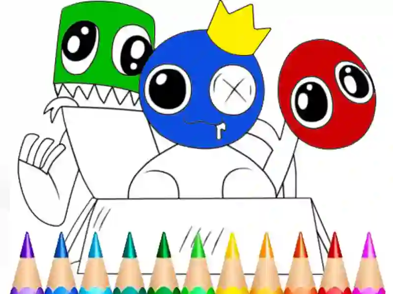Mäng Rainbow Friends Coloring Book Internetis
