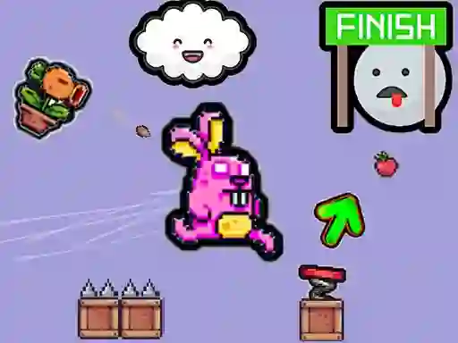 Mäng Cute Rabbit's Challenging Adventure Internetis