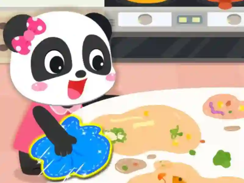 Mäng Baby Panda Cleanup Internetis
