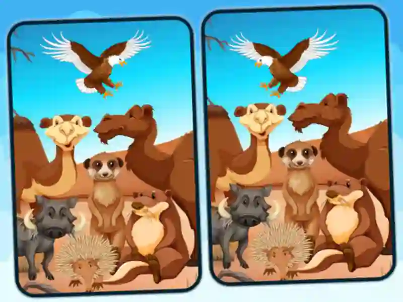 Mäng Spot 5 Differences Deserts Internetis
