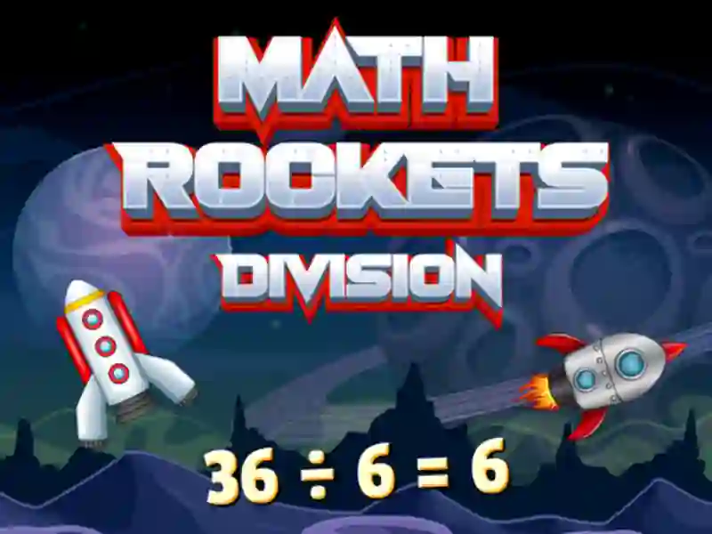 Mäng Math Rockets Division Internetis