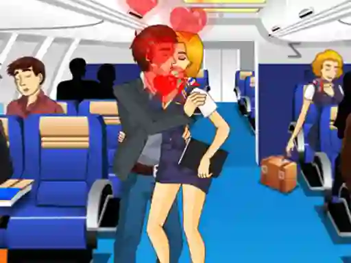 Mäng Air Hostess Kissing Internetis