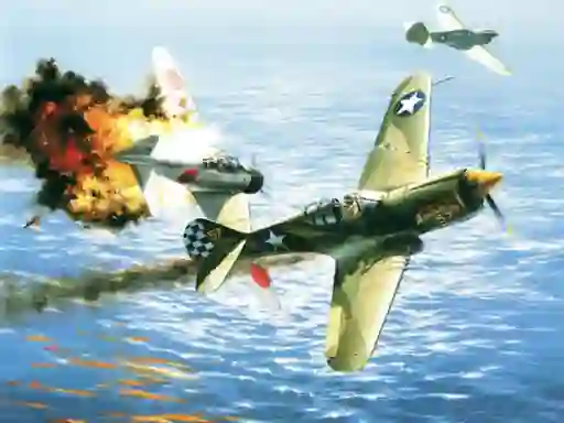 Mäng Aviation Art Air Combat Slide Internetis