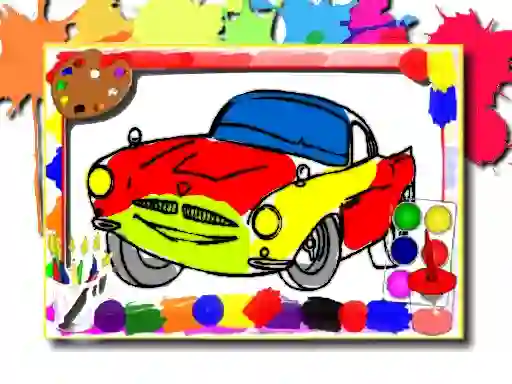 Mäng Racing Cars Coloring Book Internetis