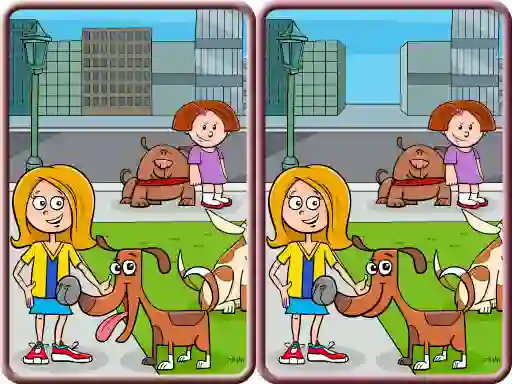 Mäng Spot The Differences City Internetis