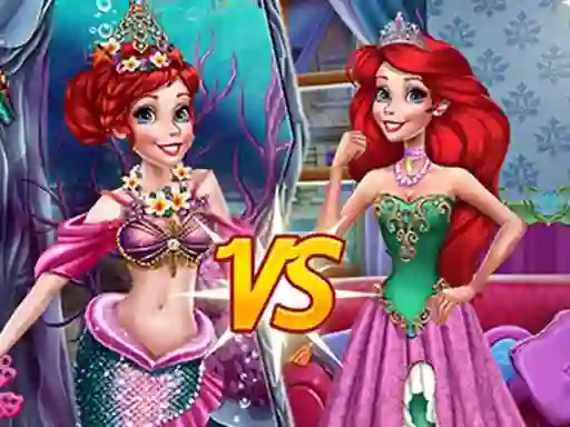 Mäng Mermaid vs Princess Internetis