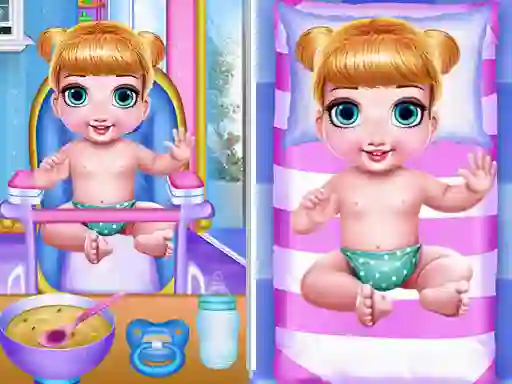 Mäng Princess New Born Twins Baby Care Internetis