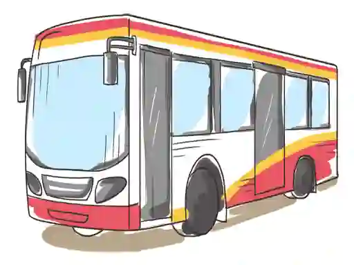 Mäng Cartoon Bus Slide Internetis