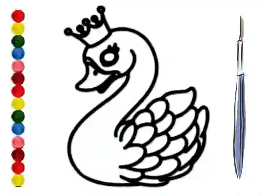 Mäng Back To School: Swan Coloring Book Internetis