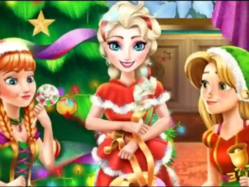 Mäng Disney Princess Christmas Party Internetis