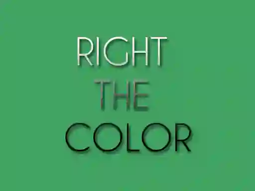 Mäng Right the Color Internetis